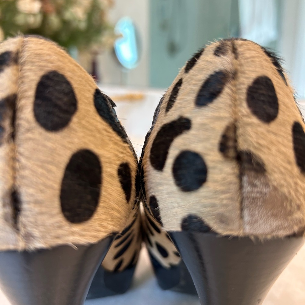 Michael Kors Pumps Leopard - Cheetah Calf Hair Printed High Heels Sz 7  Nice! - Picture 9 of 13